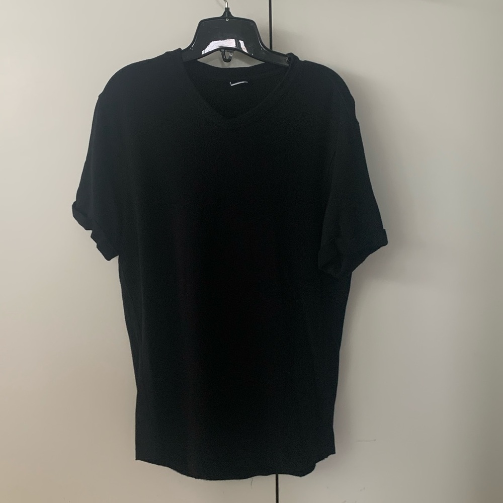 KIT AND ACE BRUSHED COTTON V NECK T-SHIRT
